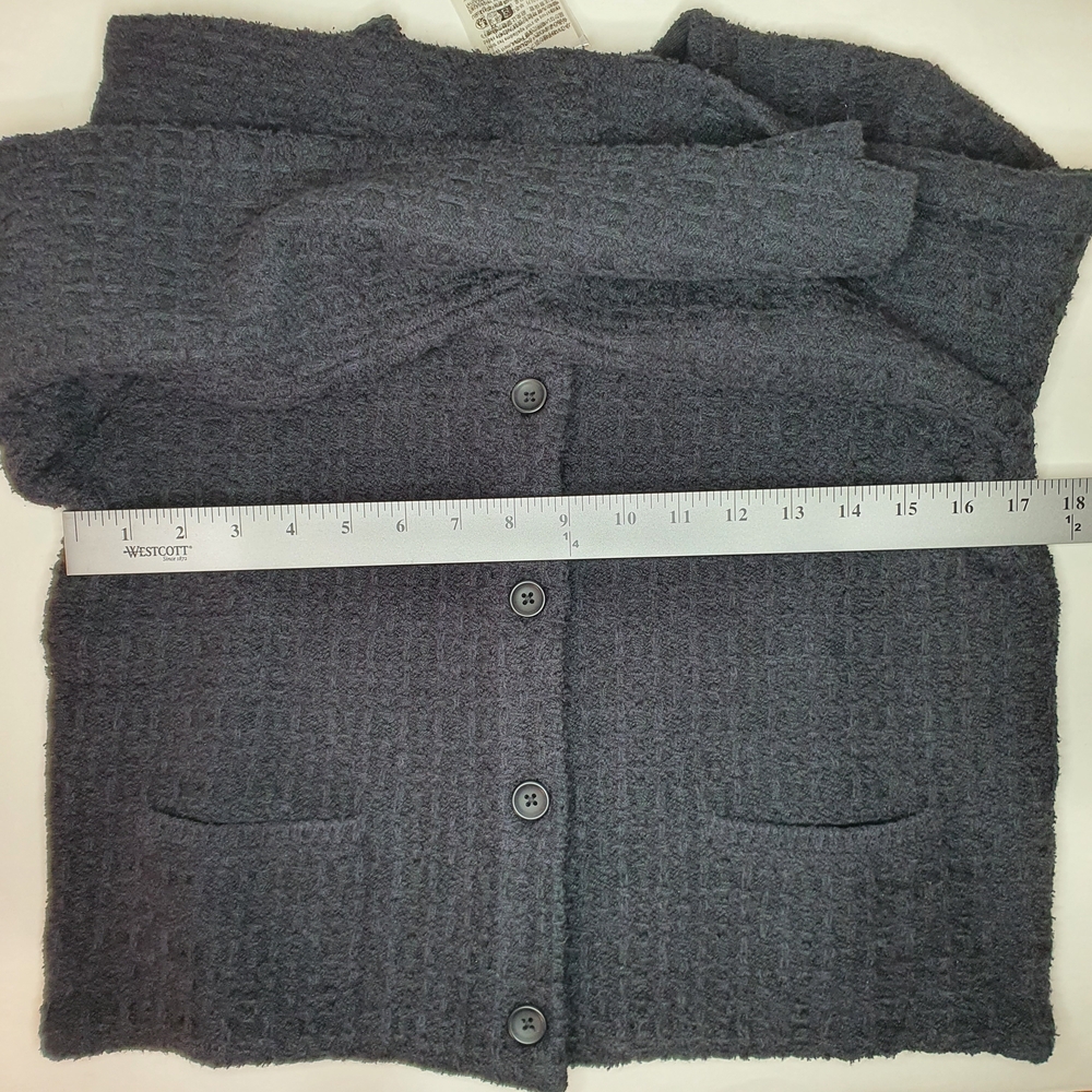 Uniqlo Knitted Short Jacket M Black NWT - Picture 3 of 5